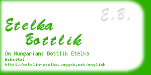 etelka bottlik business card